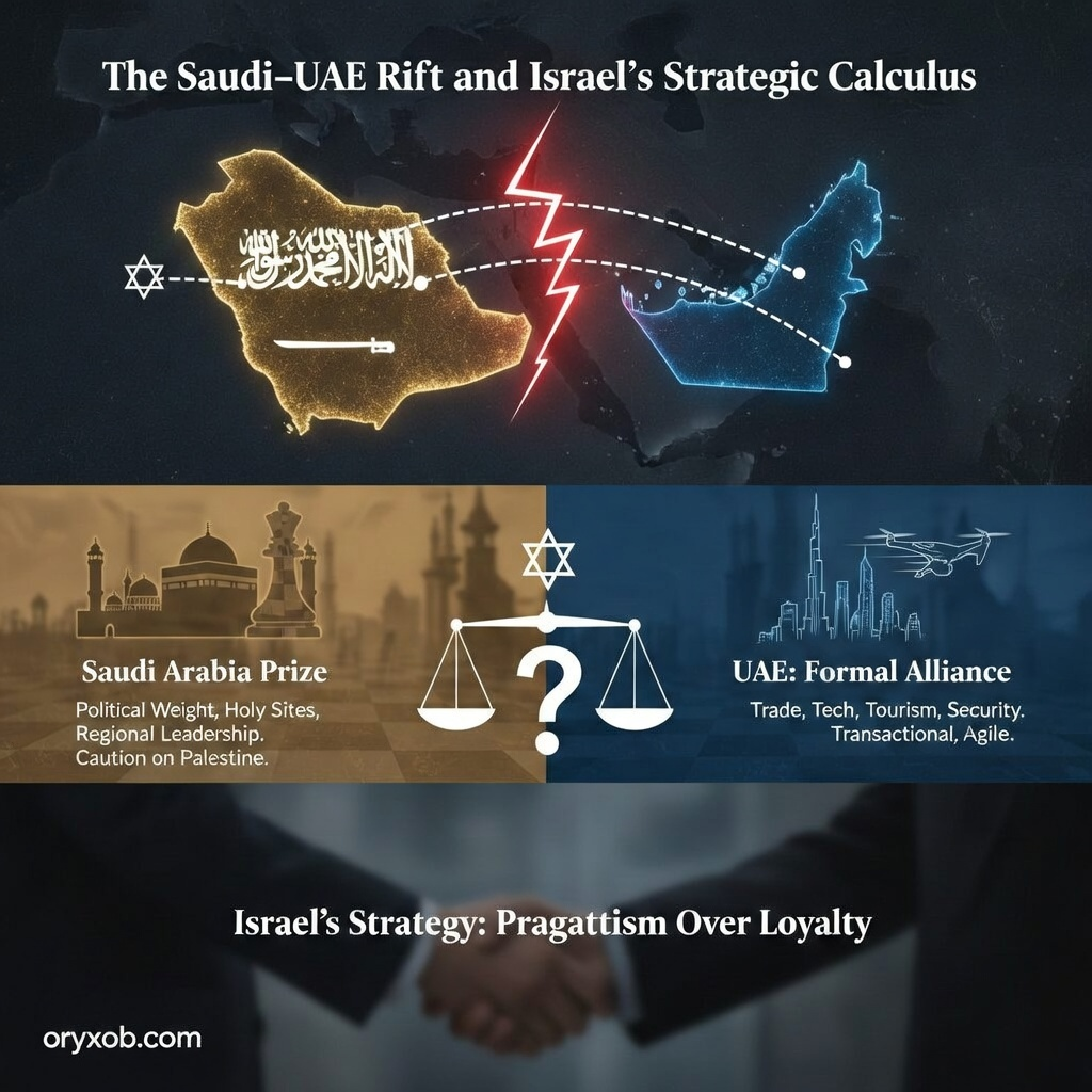 The Saudi–UAE Rift and Israel’s Strategic Calculus