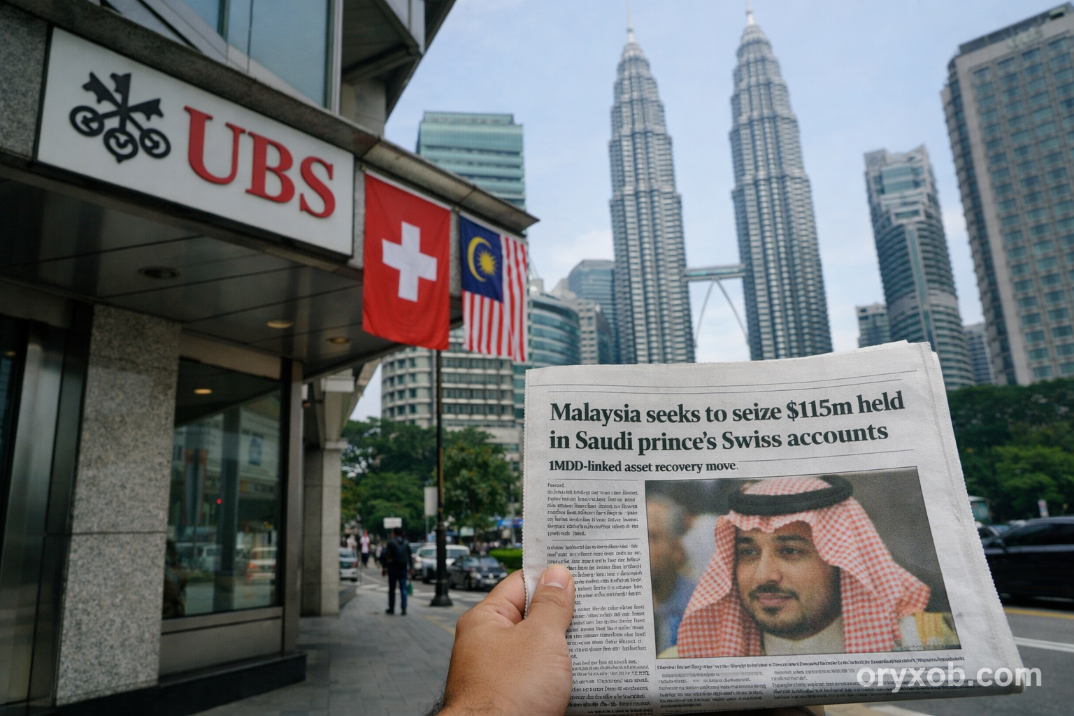 Malaysia seeks court order to forfeit $115m in Swiss accounts held under Saudi prince’s name