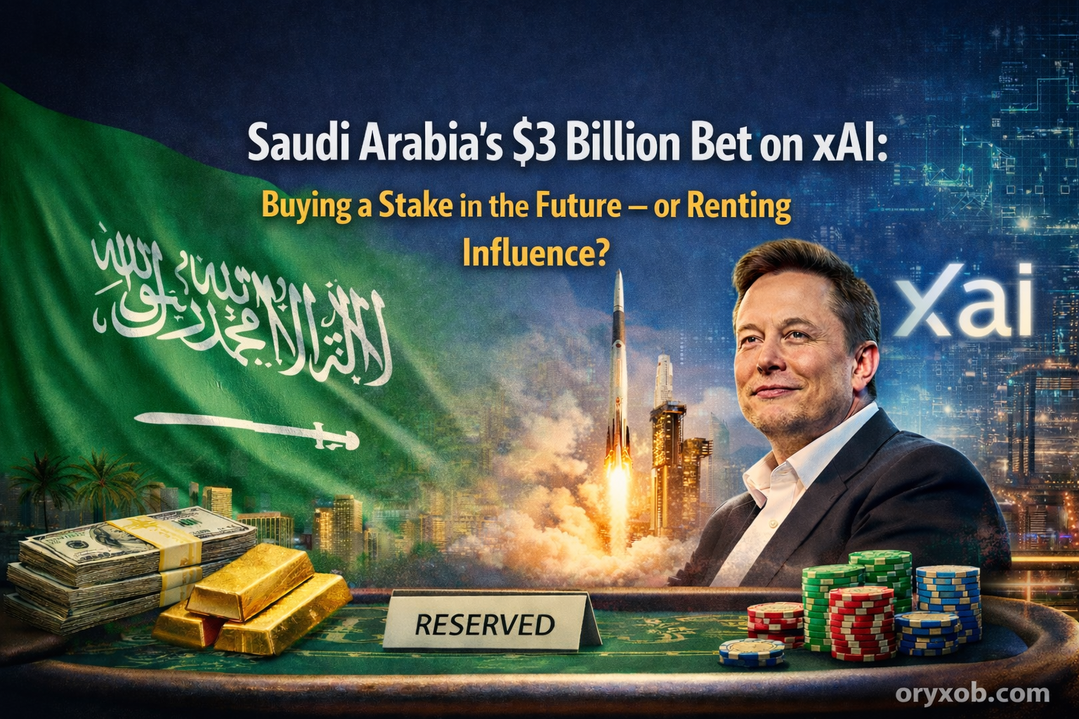 Saudi Arabia’s $3 Billion Bet on xAI: Buying a Stake in the Future — or Renting Influence?