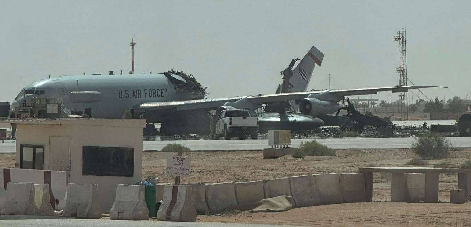 Families of American soldiers: Our sons told us, with photos, about the destruction of an early warning aircraft at Alkharj base south of Riyadh