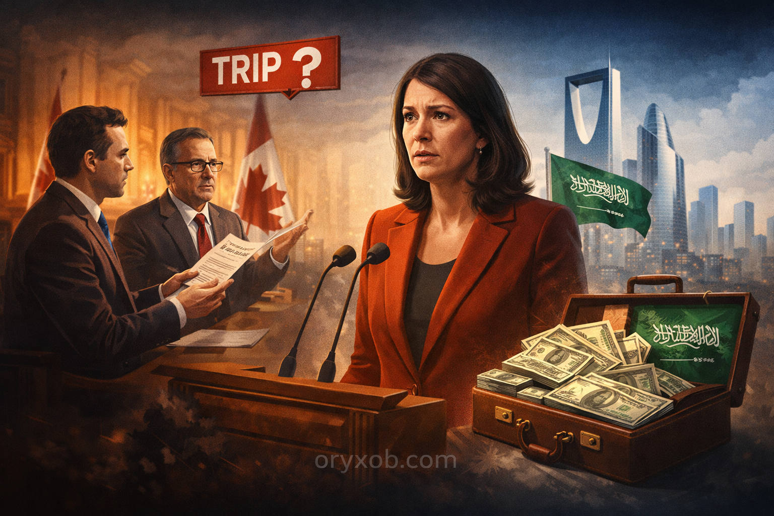 Alberta Premier Danielle Smith Faces Questions Over Saudi-Funded Riyadh Trip