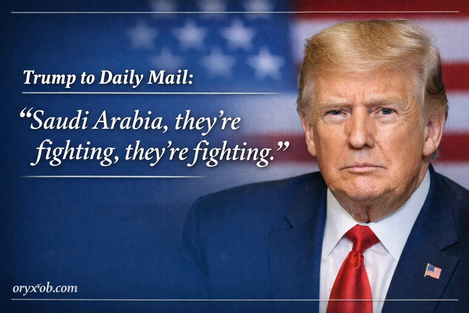 Saudi Arabia’s Role in US–Iran Conflict Highlighted by Trump