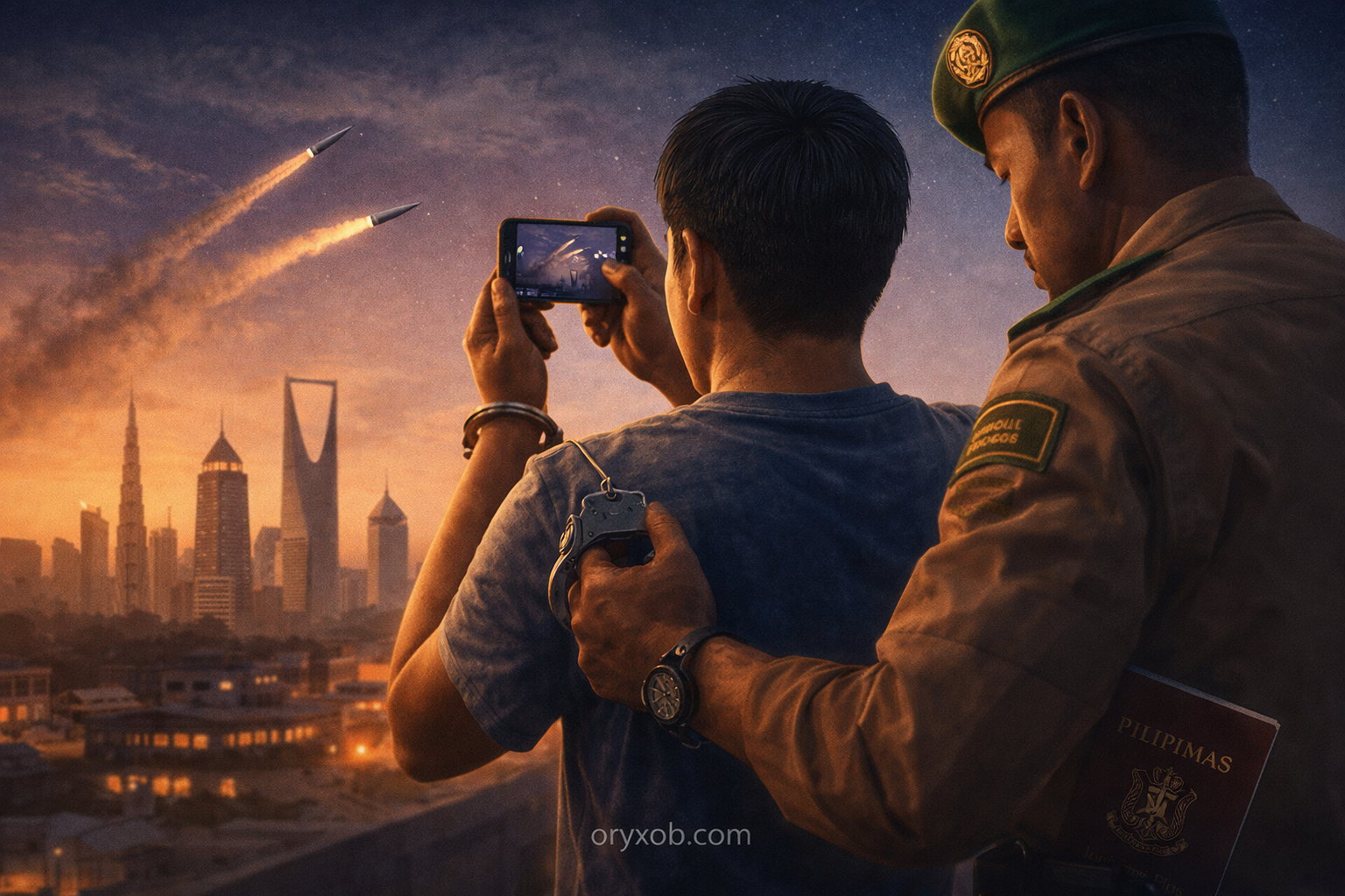Philippine Migrant Workers Department Says Citizen Arrested in Saudi Arabia Over Filming Missiles in the Sky